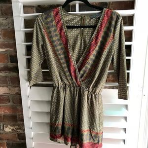 Mid-sleeve romper